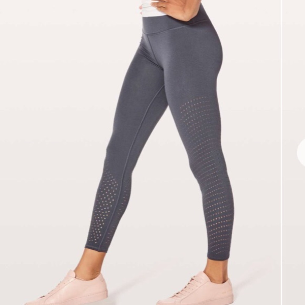 NWT NEW LULULEMON 7/8 REVEAL TIGHT GREY